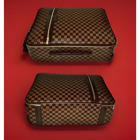 Louis Vuitton Pegase Legere Suitcase Checker Damier Ebene Unisex Bag 🎁 A+ - Picture 9 of 16